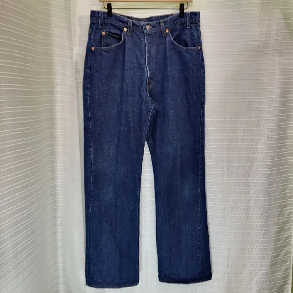 VTG RARE 517 Levi's Orange Tab Boot 20517-0217 Med-Dark Wash Jeans Men's 36x32